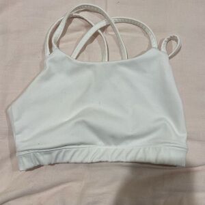 Women's White Strappy Bralette